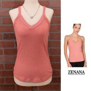$2/5 Sale - Zenana Racerback Tank Top - Pink - Size Medium